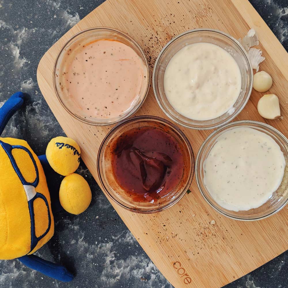 DIY Cheese Curd Dippin’ Sauce 4 Ways
