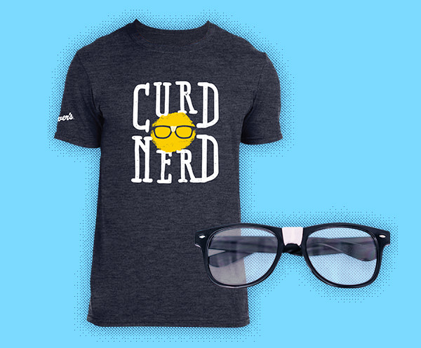 Curd Nerd T-Shirt and Glasses