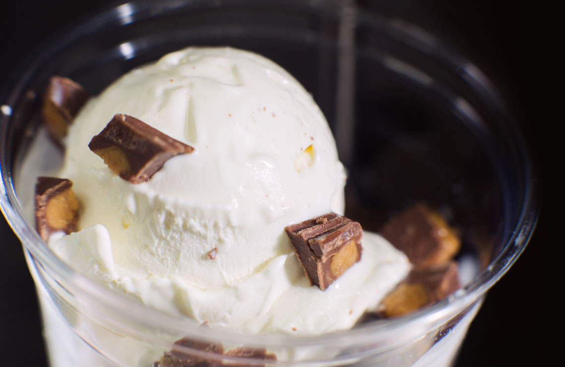 Fresh Frozen Custard Sundae.